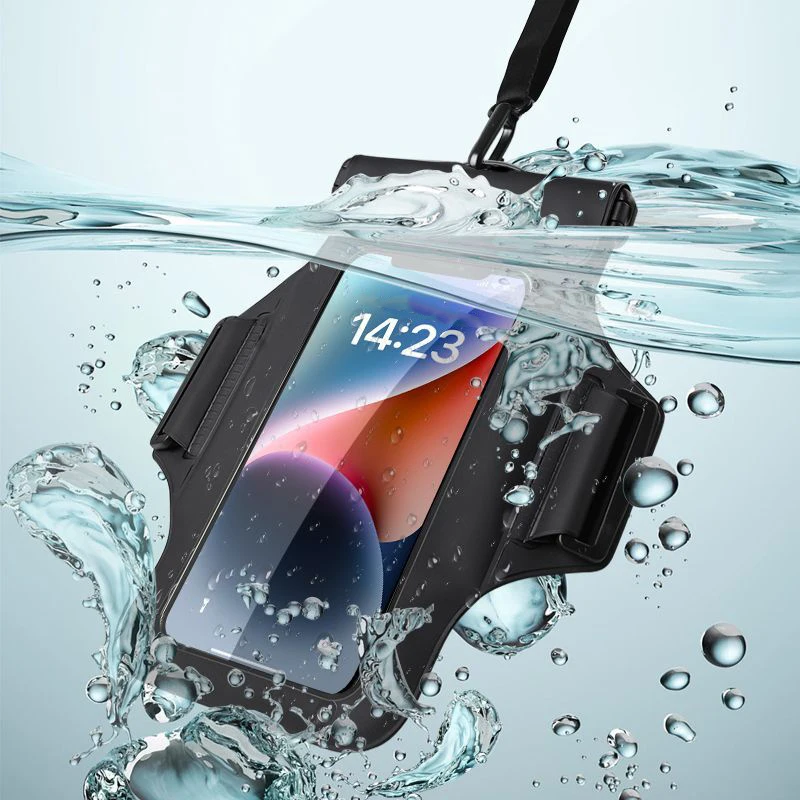Dry bag Waterproof bag Waterproof phone case Swimming bag HAISSKY New Armband Waterproof Phone Pouch Universal Under Water Beach Pouch Swimming Bags Surfing Boating Touch Screen Dry Bag