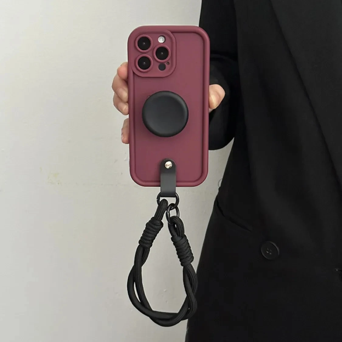 Silicone Case with Lanyard Wrist Strap and Stand