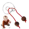 Metal Wire Brain Teaser Montessori IQ Mind Brain Teaser Puzzles Children Adults Interactive Game Reliever Educational Toys 3