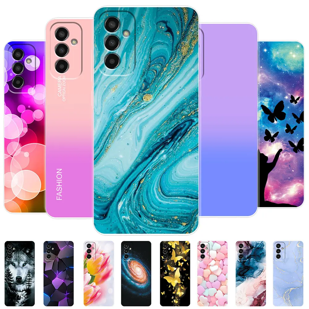 For Samsung Galaxy M13 4G Case Galaxy F13 Transparent Soft Silicone Phone Cases For Samsung M13 F13 4G Cover F 13 Fundas Bumper