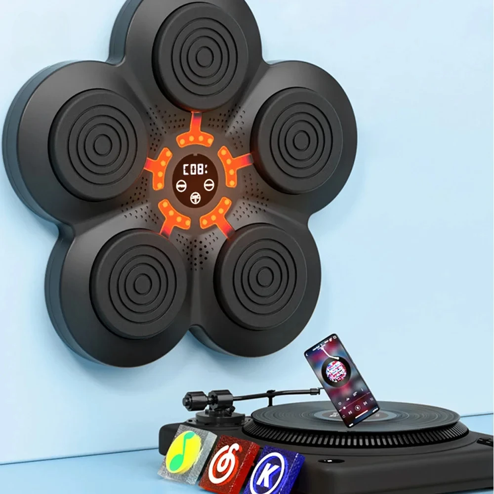 High Quality Smart Fun Focus Agility Wall Target Boxing Mma Training Digital Music Light Boxing Machine