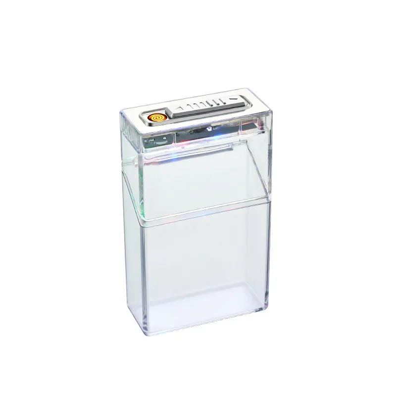 Portasigarette In Metallo Acciaio Inox Argento – Capienza 20 Sigarette – Con Chiusura A Scatto - copertina