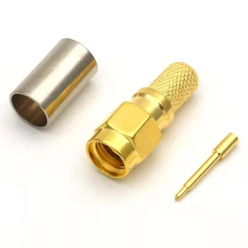 lmr240 cnt240 coaxial cable jumper de latao banhado a ouro 01