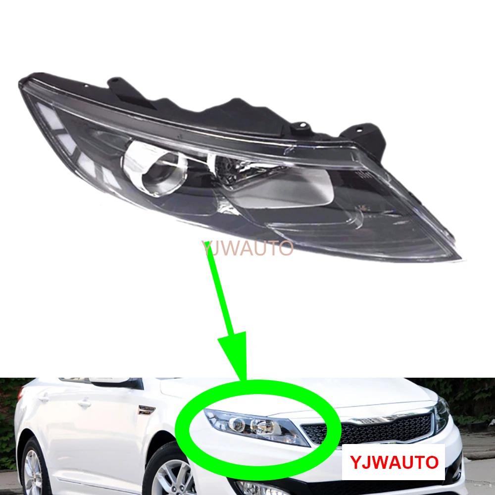 

For Kia K5 2011-2014 Headlights Car Headlamp Assembly with Day Running Lamp Replacement Front Whole Auto Light Assembly