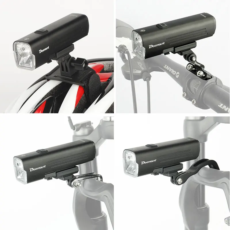 Bicycle Headlight 1000Lms Dual LEDs 4800mAH Bike Front Lighting