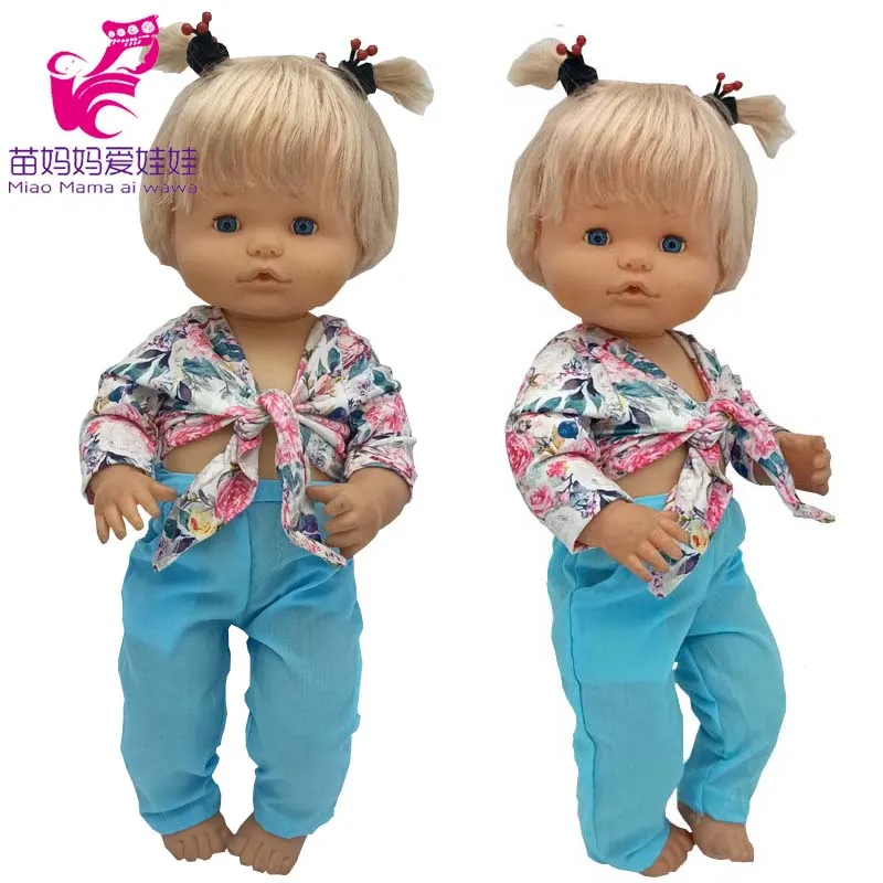 Baby Dolls Clothes Koala Pajama Set For 40 Cm Nenuco Doll Clothes Ropa Y Su Hermanita Children Girl Gift doll clothes barbie doll clothes