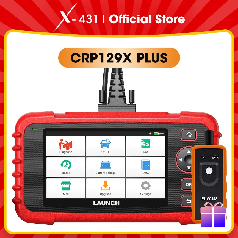 

Новинка X-431 Launch CRP129X PLUS OBD2 сканер считыватель кодов автомобиля автомобильный диагностический инструмент Автосканер Диагностика