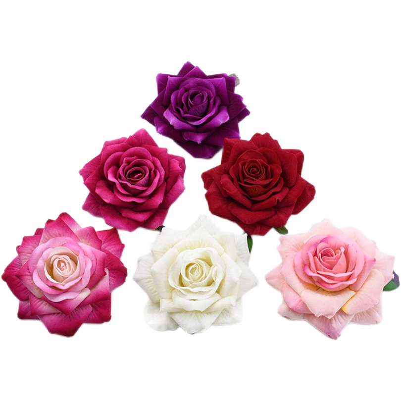 Silk Rose Artificial Flowers Set 4
