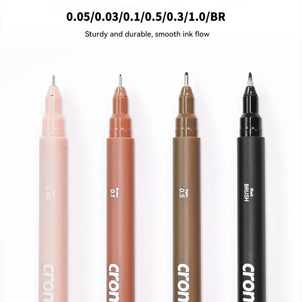 Waterproof Ink Black Micron Neelde Drawing Pen Pigment Fine Line Sketch Markers Outlining Pen For Hand-Paint anime Art Supplies