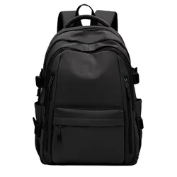 High Capacity Waterproof Backpack for Teens and Adults - Versatile Travel and School Bag with Laptop Compartment (Black)