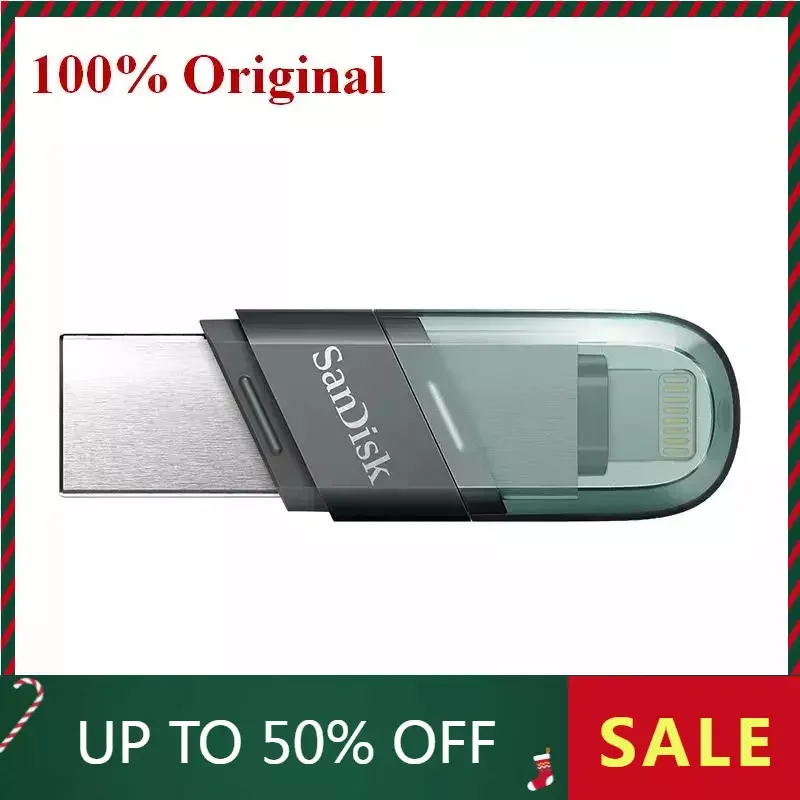 SanDisk Ixpand IX90N OTG Lightning Flip USB 3.1 Flash Drive for