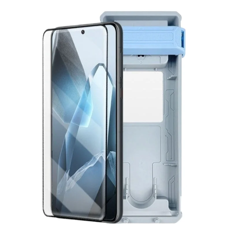Ultra-Clear Full Glue Tempered Glass Screen Protector with Easy Installation Tool