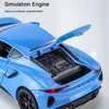 1:24 Lotus Emira Sportcar Miniature Car Model Toy Alloy Diecast Vehicles Doors Opened Sound Light Pull Back Collect Toys for Boy 6
