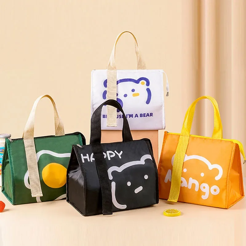 Preservation Baby Food Milk Bottle Heat/cold Storage Insulation Bags Waterproof Swan Bag Lunch Bag Infant Kids Food Bag 6