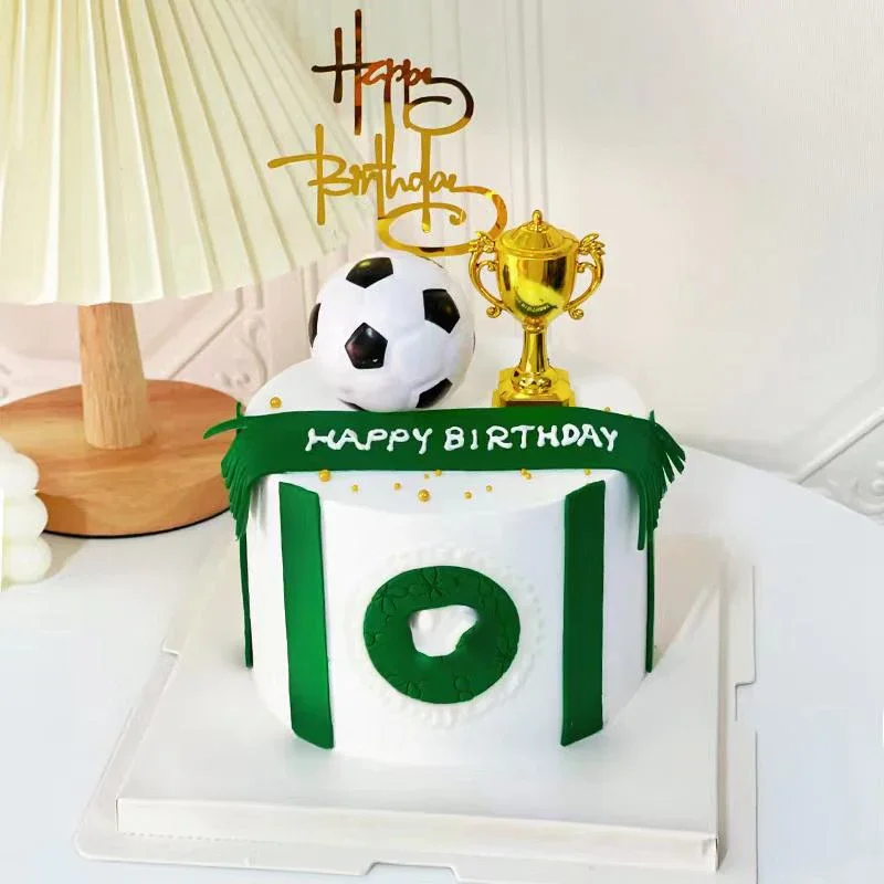 Football Soccer Cake Topper Party Decor