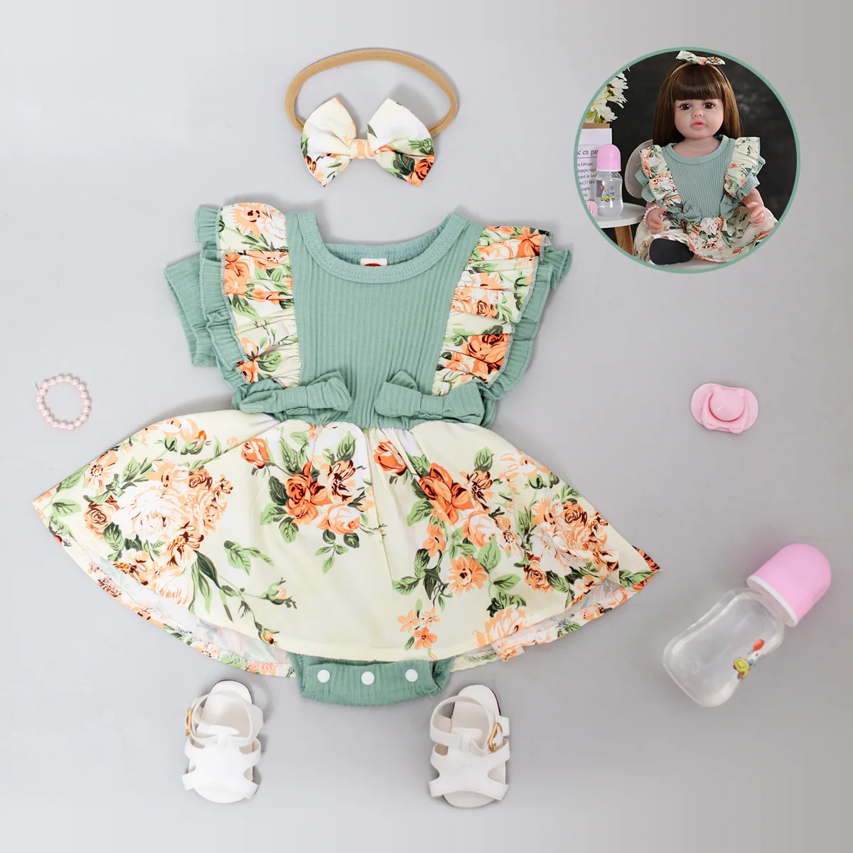 Preemie Full Silicone Body Baby Reborn Doll Water Proof Bath Long Hair Doll Toy Christmas Gift Children's Day Realistic Princess 5