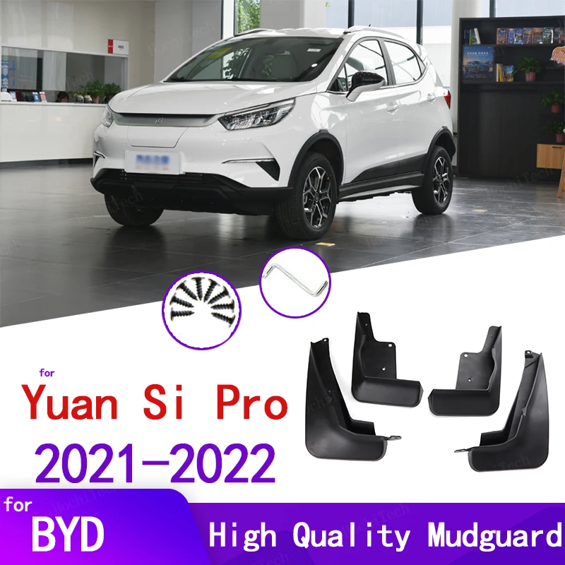 

4pcs Black Mud Flaps For BYD Yuan Pro EV 2021 2022 Mudflaps Splash Guards Mud Flap Front Rear Mudguards Fender