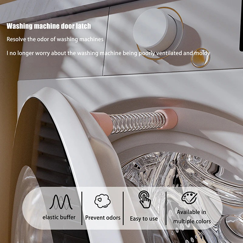 Washing machine door buckle, magnetic suction support rod, drum washing machine holder, ventilation clip, anti odor