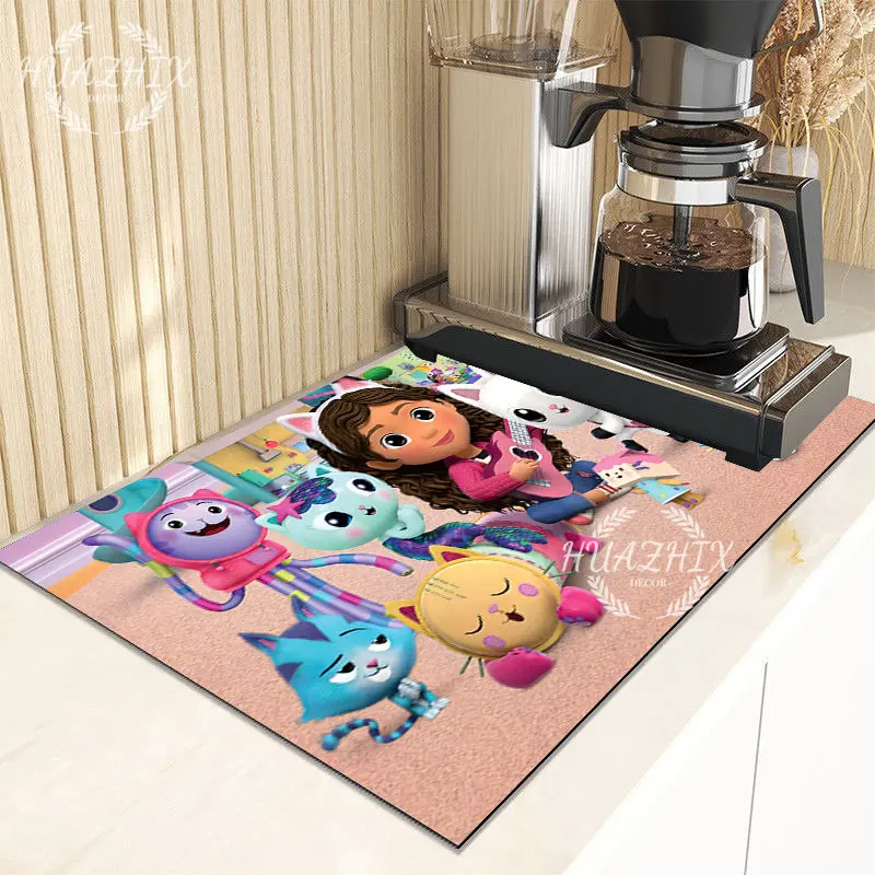 Gabbys Dollhouse Accessories Super Absorbent Kitchen Mat Gabby Dishes Dollhouse Mat