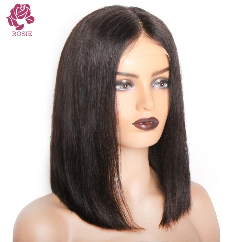 

Bob Wig Short Brazilian Bone Silky Straight Human Hair Wigs For Women Natural Wig T Part Lace Bob Human Hair Wig Pre Plucked