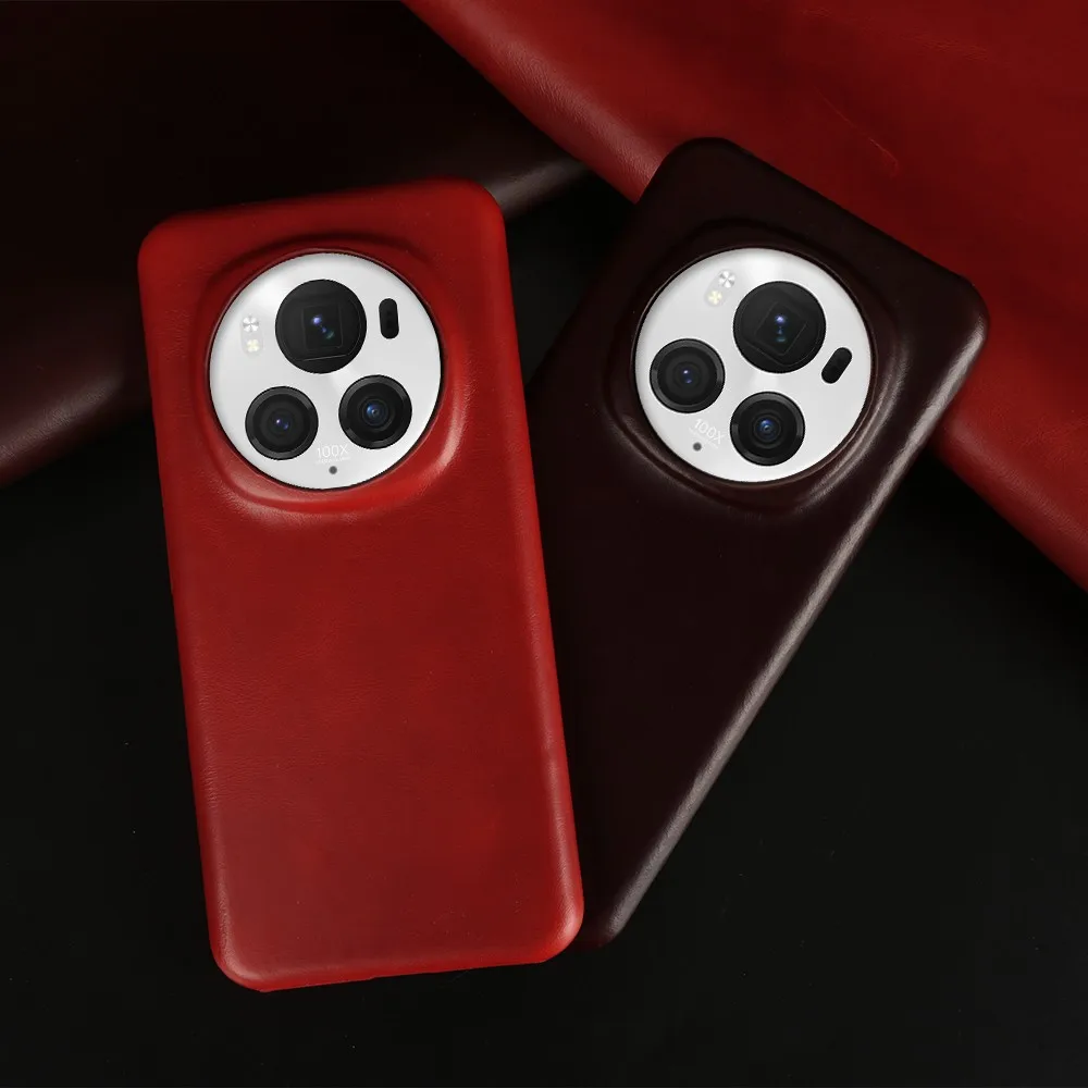 Magic Honor Magic 6 Pro 케이스, Magsafe Magic6 Magic 5Pro 무선 충전 자석 쉘 홀스터, 빈티지 휴대폰 뒷면 코크