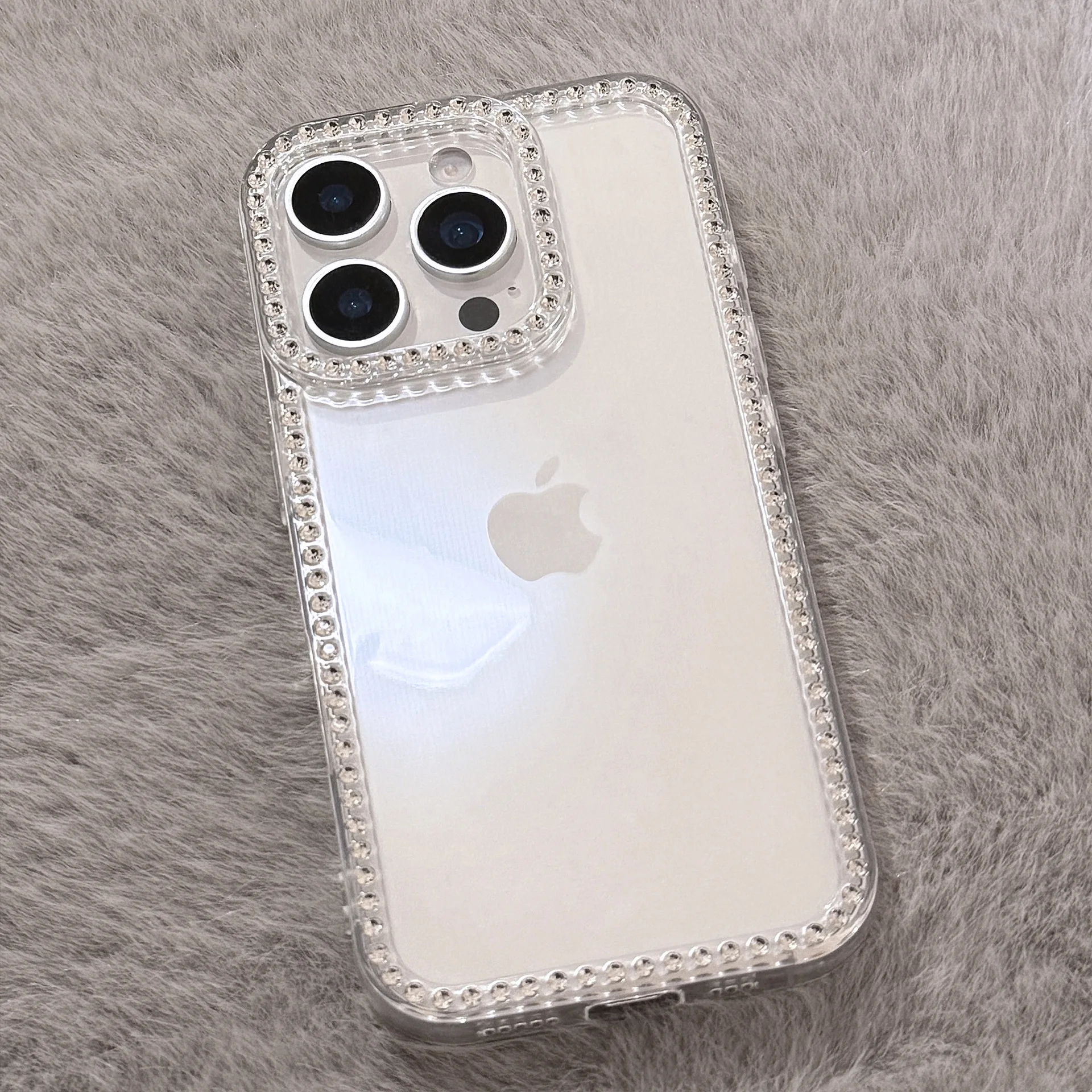 Luxury Glitter Jewelled Transparent Shockproof Phone Case