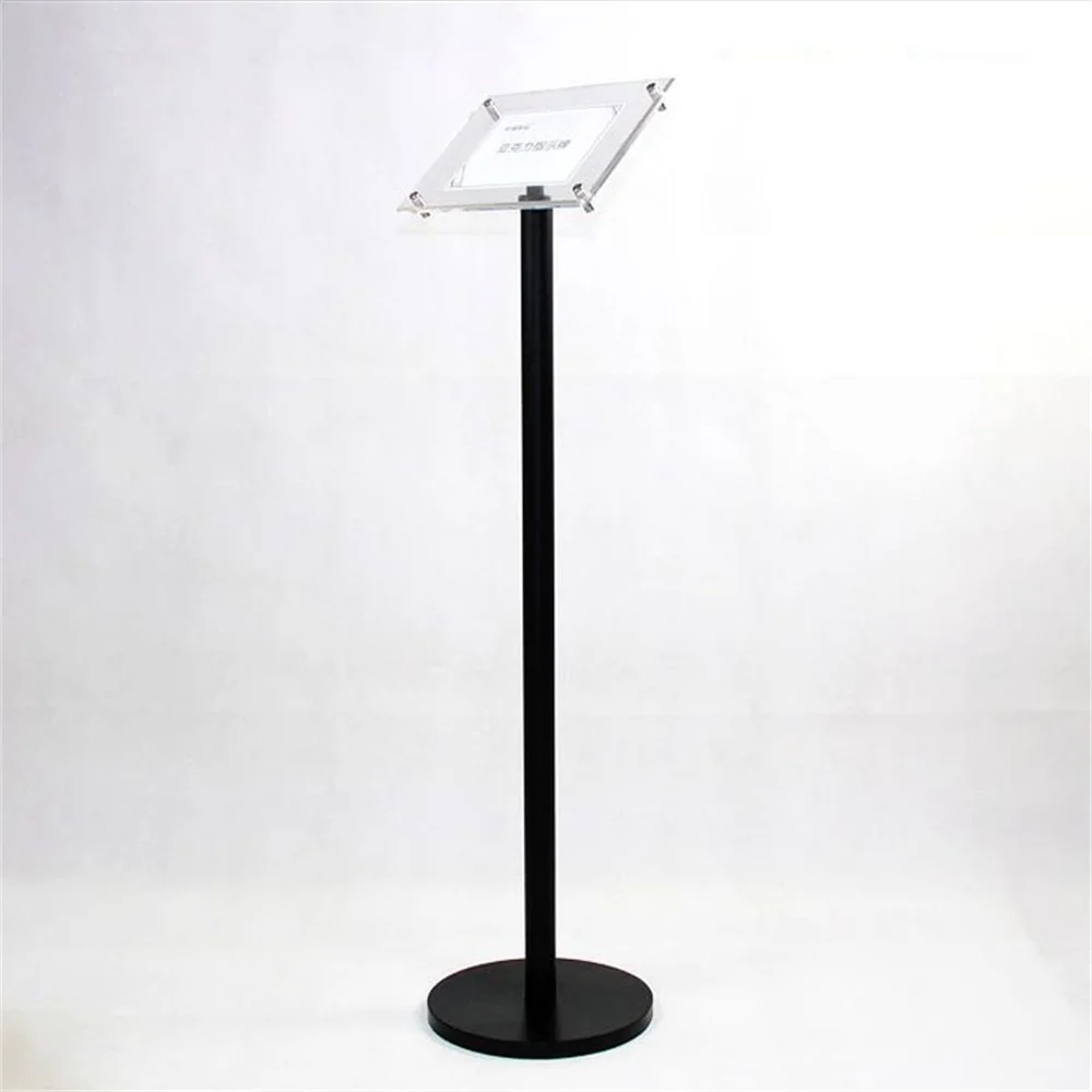 A3 Floor Poster Pedestal Sign Display Holder Floor Stand With Clear Acrylic Poster Frames Signage Display Rack Sign Stand