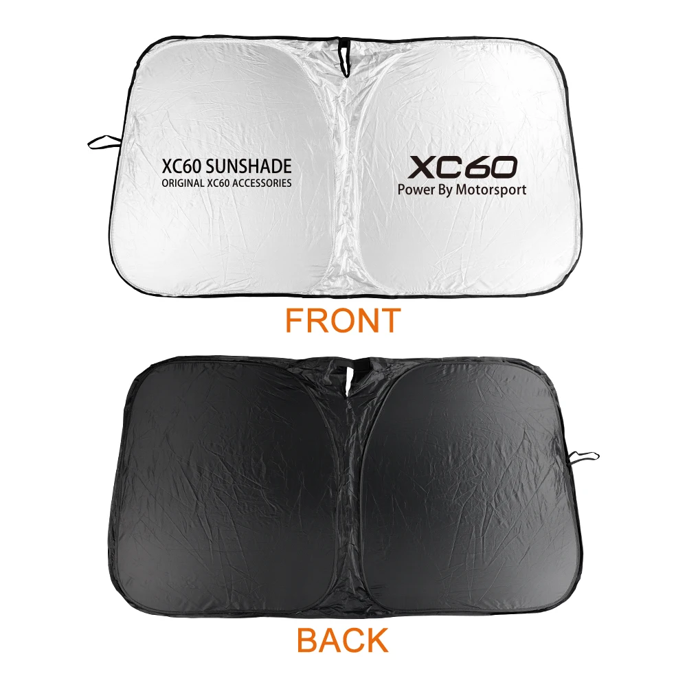 Car Interior Sunshades Cover Windshield Sun Visor Shade Protector Parasol Auto Front Window Sunscreen for Volvo XC60 Windshield Sunshade Car Sunshade Windshield Sun Shade