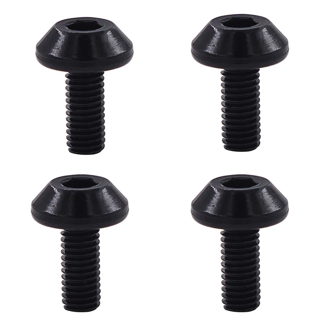 4 Pcs Bicycle Water Bottle Cage Bolt Cycling Accessories Kettle Holder Aluminum M5 Screw Handle Bikes Part for MTB Road Bike 3