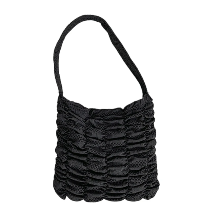 Shoulder Bags for Women Girl Large Capacity Ruched Bag