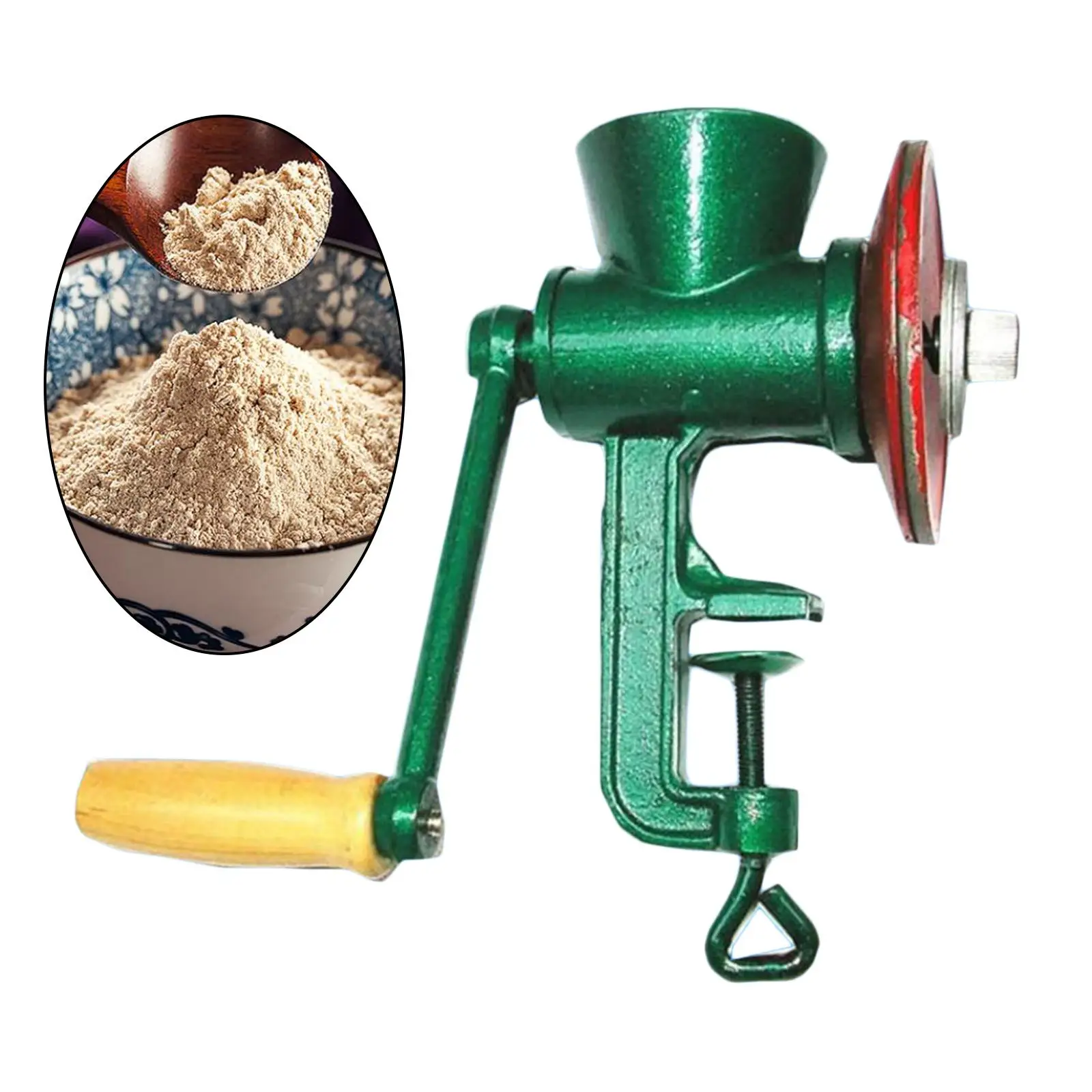 Wheat Nuts Crusher Bean Peanut Wheat Corn Manual Iron Grain Mill Coffee Grinder