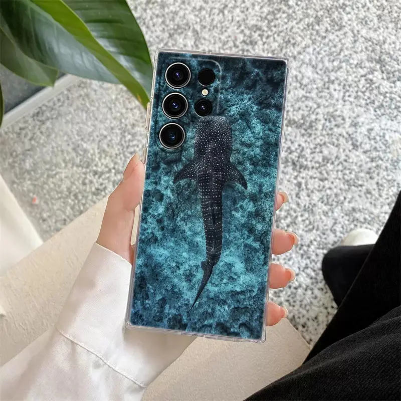 Whale Shark Ocean Clear Phone Case Cover