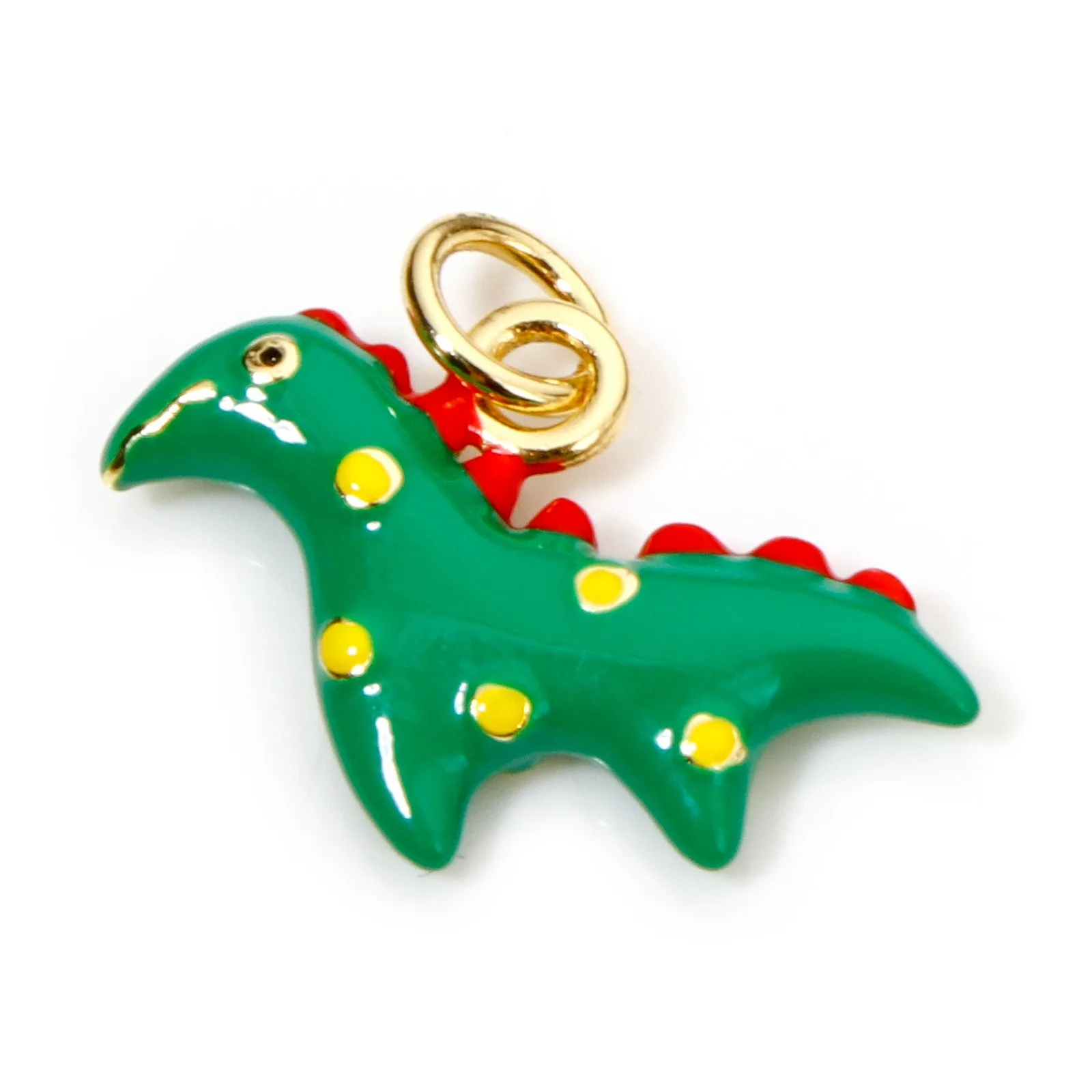1 Stück Mode 3d Tierfutter Charms für Schmuck machen 18 Karat echte vergoldete Emaille Katze Banane Erdbeer Anhänger Halskette DIY – Detail 11