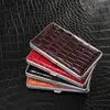 Gift for Men's Protable Leather Cigarette Box Cigar Case Metal Leather Smoking Accessories Cigarette Lady Storage Cover Hold 1