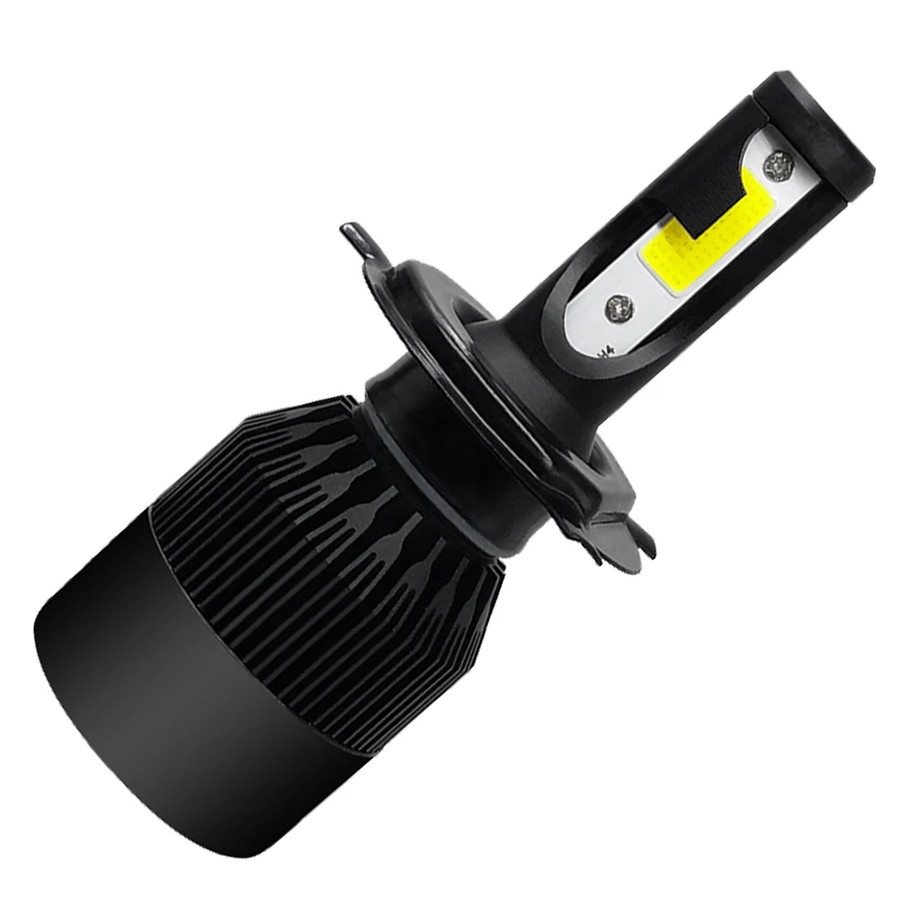 Автомобильная лампа для передних фар H7 H4, лампы для передних фар H1 H11 H3 H27 880 9005 9006 9007 72 Вт 6500 лм K 12 В, автомобильная мини-лампа для передних фар, противотуманная лампа COB