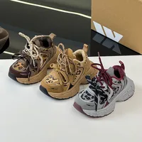 2024 Winter New Children's Leopard Pattern Velvet Cotton Shoes Fashion Trend Boys' Outdoor Warm Girls' Sports Shoes Comfortable 1