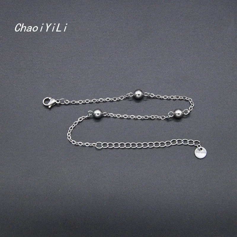 DelicateSmallSteelBallBraceletStainlessSteelSolidFashionMen