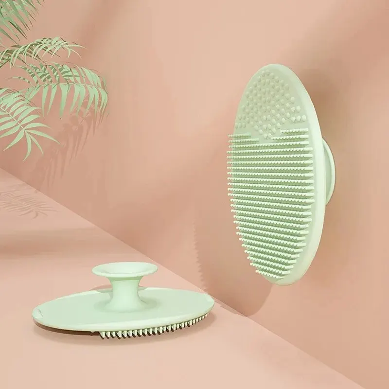 Baby Brush 1Pcs Baby Silicone Shampoo Brush Soft Scalp Massage Brush Bath Cleaning To Remove Fetal Fat Supplies Hair Care And Body Care