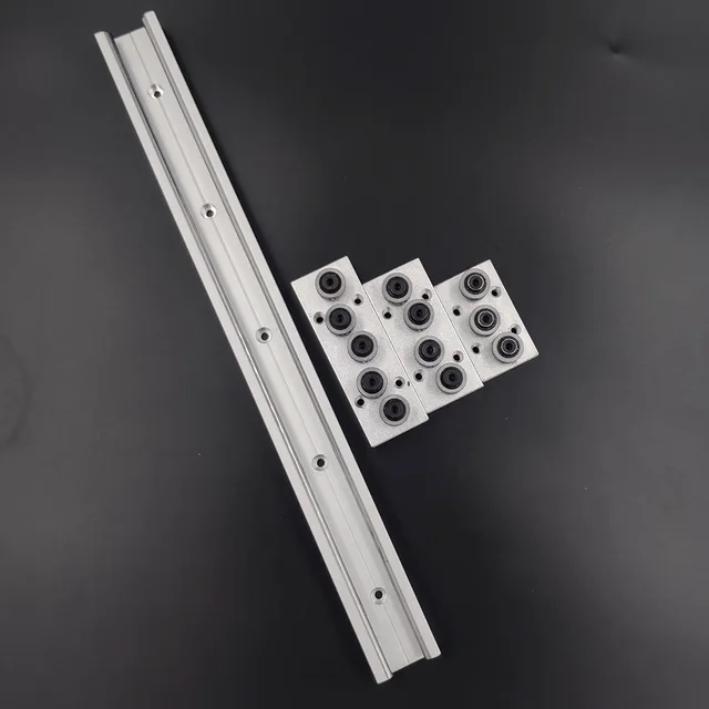 Built-In Dual-แกน Linear ท่องเที่ยว28มม.SGR10 Roller Slide 1ชุด: 1 SGB10บล็อกและ1 SGR10ท่องเที่ยวความยาว500 600ไม้สไลด์ 1