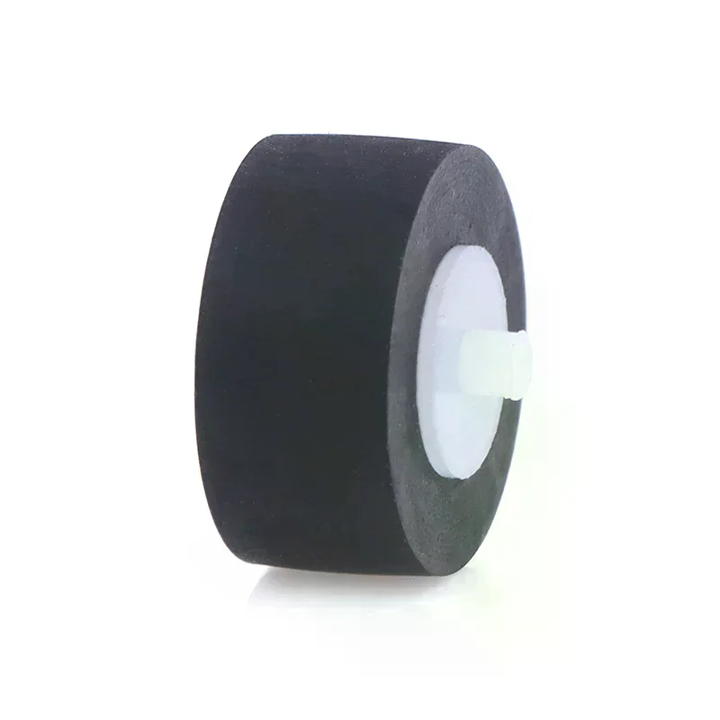 1Pc 13x6x2mm 카세트 무브먼트 테이프 레코더 라디오 오디오 액세서리용 축방향 고무 핀치 롤러 벨트 휠 포함