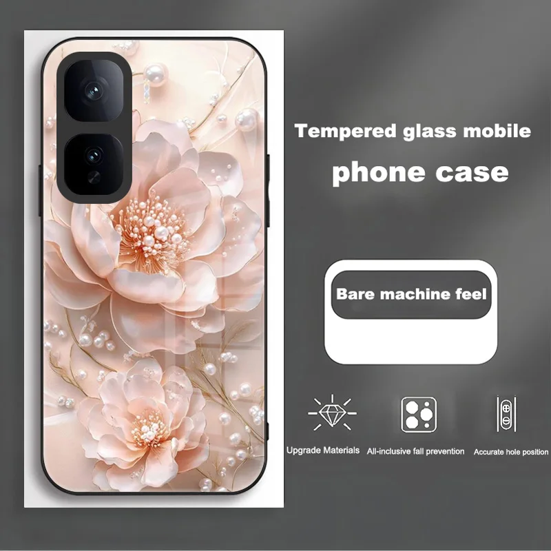 Enhanced Tempered Glass Protective Phone Case and Back Cover