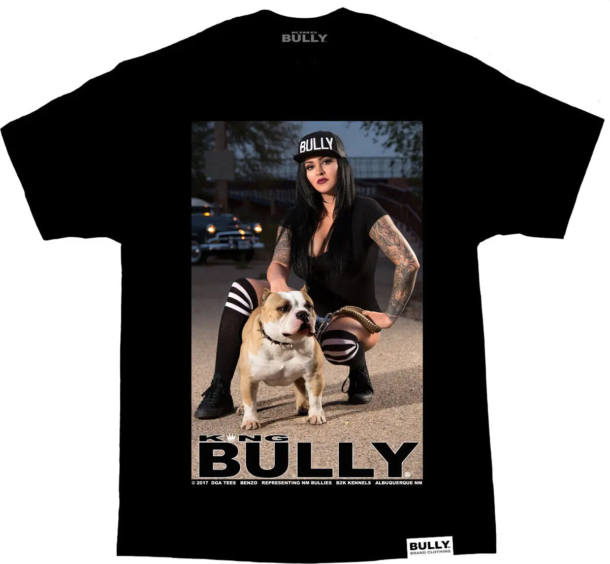 Мужская футболка с длинным или коротким рукавом DGA David Gonzalez Art King Bully Brand Benzo Pitbull Urban Tattoo