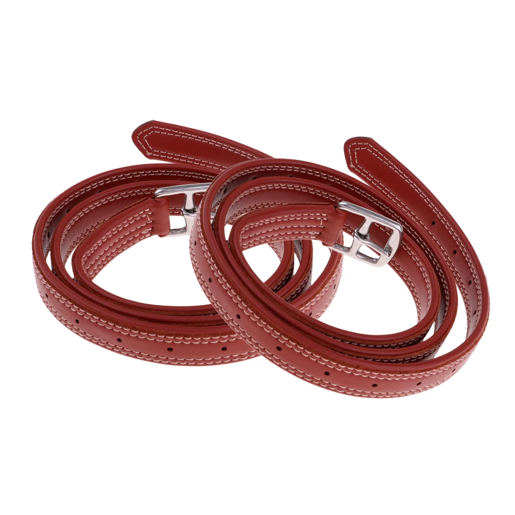 2pcs English Stirrup Leathers with Stainless Steel Buckles, 1.35 M Length Stability Horse Riding Equipment, Equestrian Gear 6