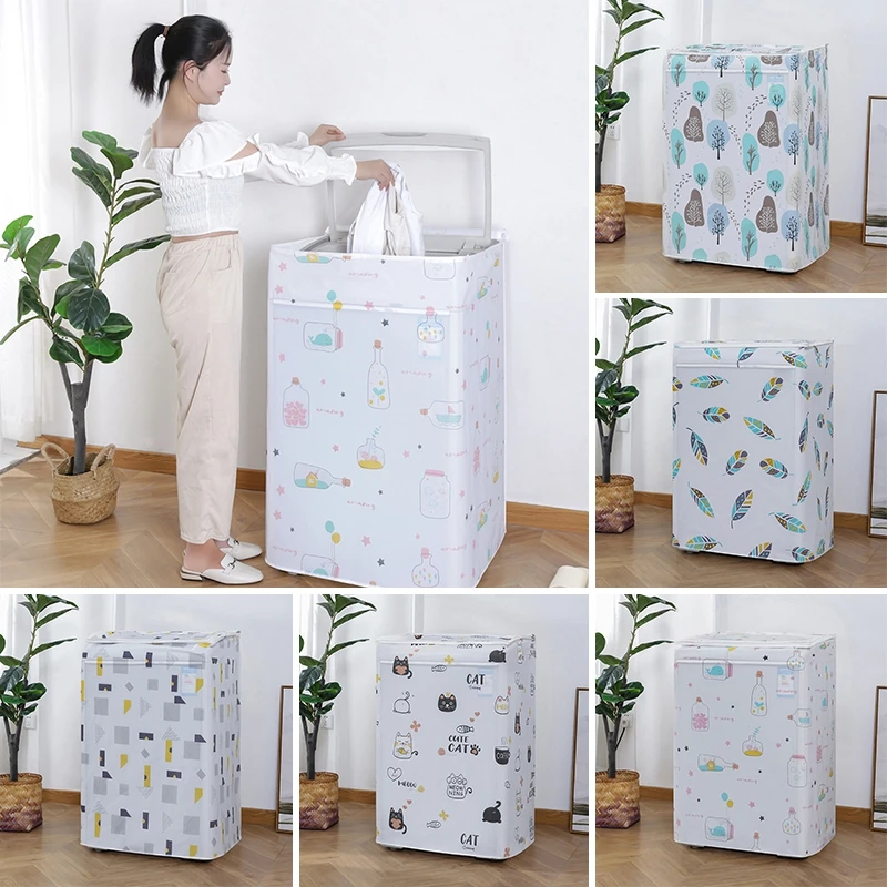 Top loading front loading washing machine cover for drum peva washing