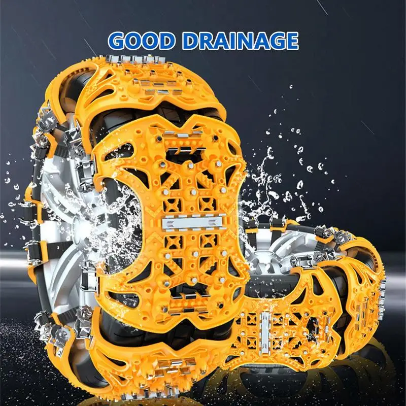 Car Tire Chain Automobile Tire Crawler Anti Slip Chain Universal Weather-Resistant Snow For Car Off Road Vehicle