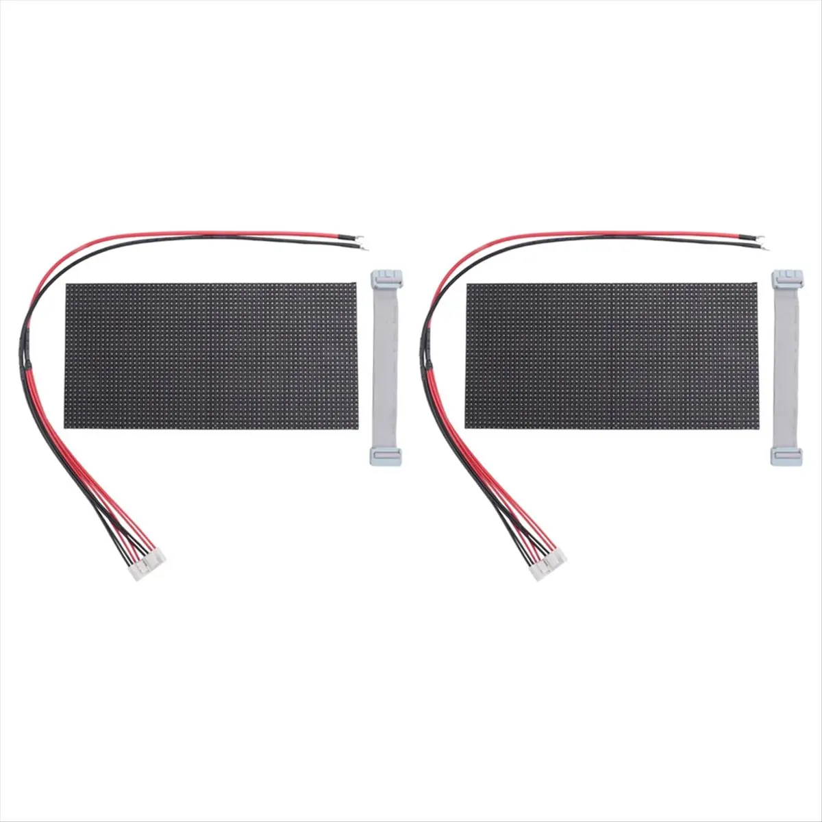 00X 전자 액세서리, 2개 P4 LED 스크린 패널 모듈 256x128mm 64x32 픽셀(검은색)