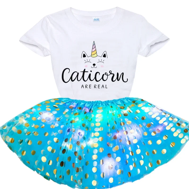 

Детская юбка-пачка из тюля с блестками и звездами для девочек