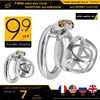FRRK-48 Bird Chastity Cage for Male Bondage Device Belt Metal Cub Animal Cock Rings Steel Penis Lock BDSM Couple Sex Toys 1