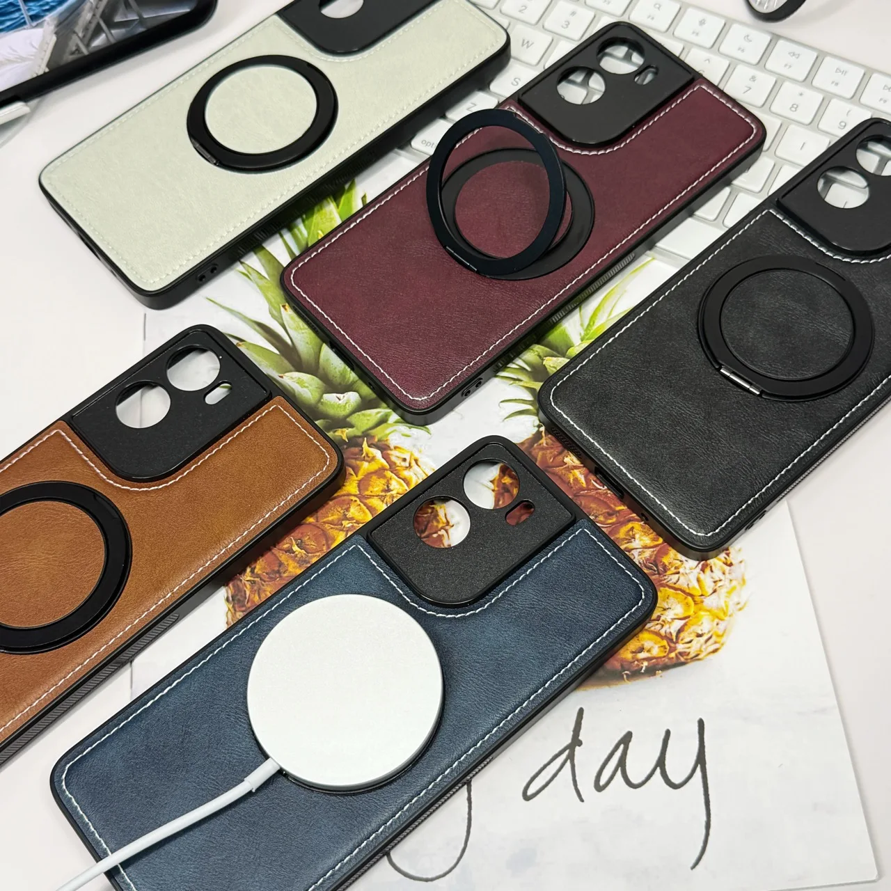 Magnetic Ring Holder Protective Case