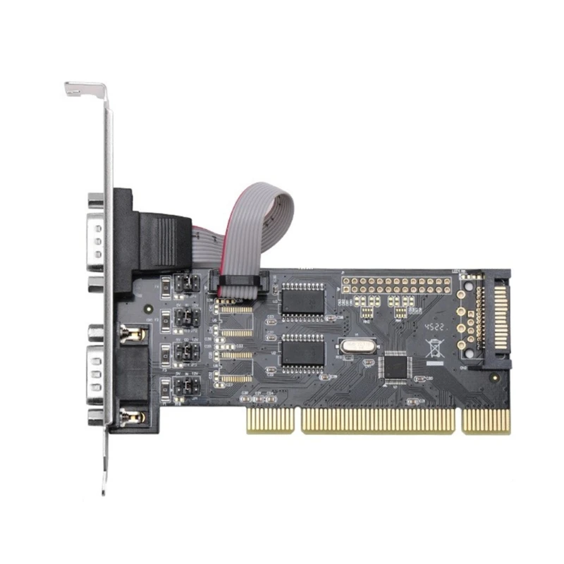 

High Performance PCI to RS232 Serial Adapter Card PCI Serial Port Expansion Controller Card High-Temperature Resistant